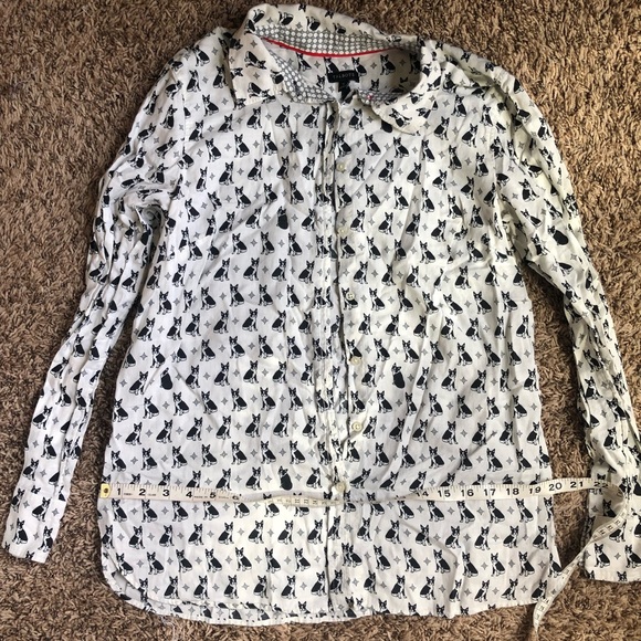 Talbots Dog Button Down Shirt| Size M - Picture 7 of 7